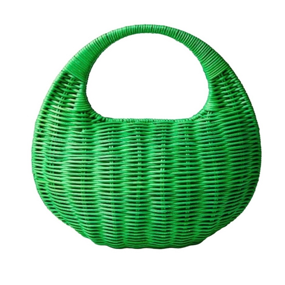 🌟KATE SPADE🌟 X TARGET WICKER CRESCENT BAG GREEN